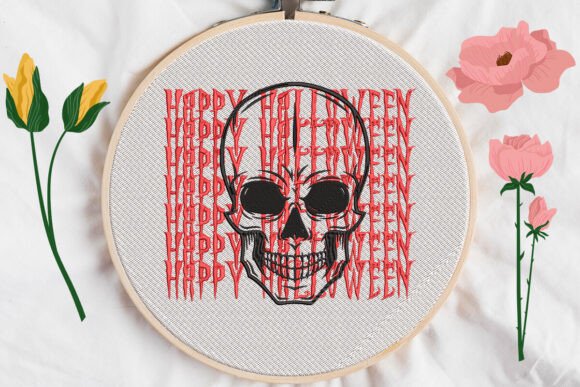 Halloween Skull Embroidery: A Designer’s Craft Fair Review