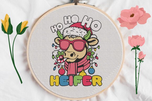 Ho Ho Ho Heifer Embroidery: A Designer’s Review