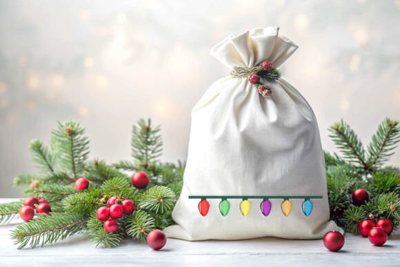 Review: Christmas Light Border 6 Bulb Embroidery Design