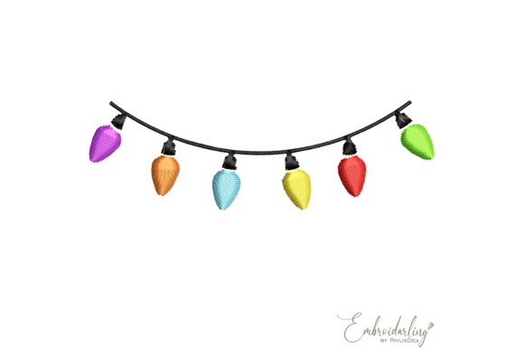 Review: Christmas Lights Embroidery Design for Holiday Sales