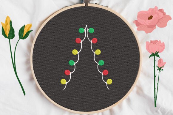 Review: Christmas Lights Embroidery for Gifts