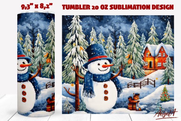 Review: Christmas Snowman Embroidery Tumbler for Apparel