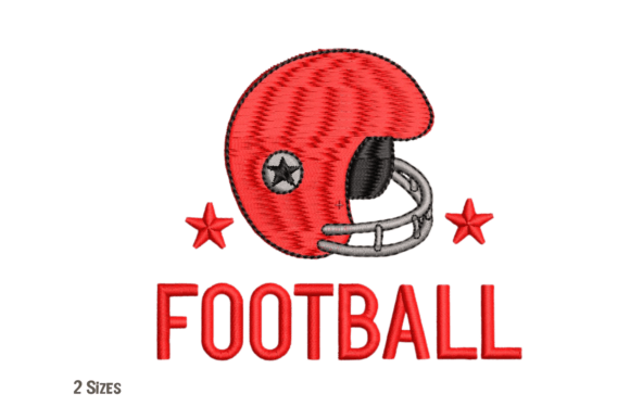 Review: Football Helmet Embroidery Design for Merch