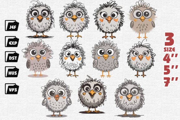 Review: Set of 11 Funny Chicken Embroidery for Craft Fairs