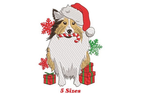 Review: Sheep Dog Christmas Embroidery Design