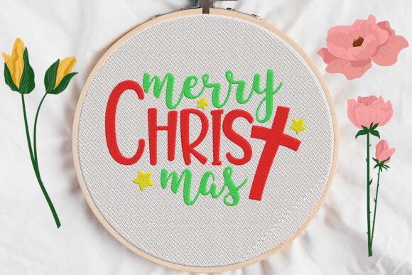 Reviewing Christmas, Cross Embroidery for Boutique Sweatshirts