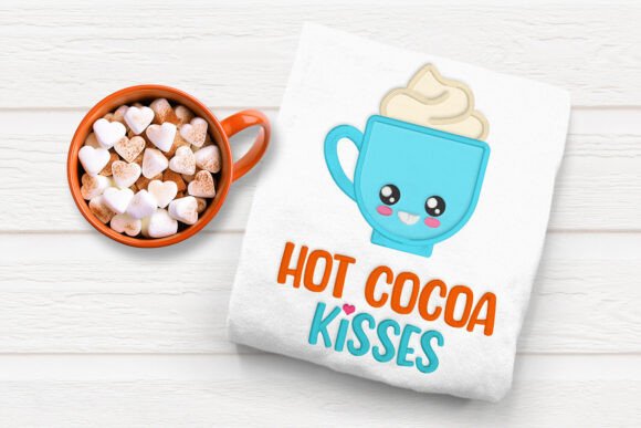 Reviewing Hot Cocoa Kisses Applique for Winter Apparel