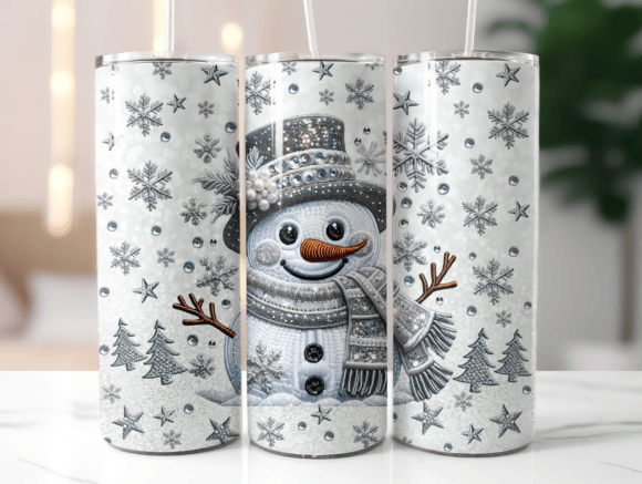 Reviewing the Faux Embroidery Snowman Tumbler Wrap