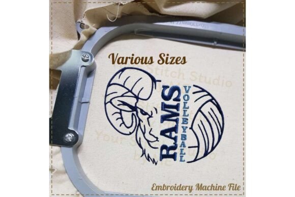 Reviewing the Ram Volleyball Embroidery Design