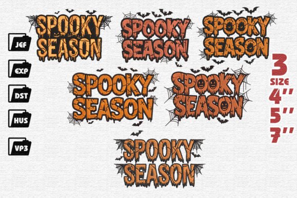 Reviewing the Set of 6 Spooky Season Embroidery Designs