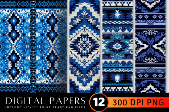 Western Blue Aztec Knitted Embroidery Review